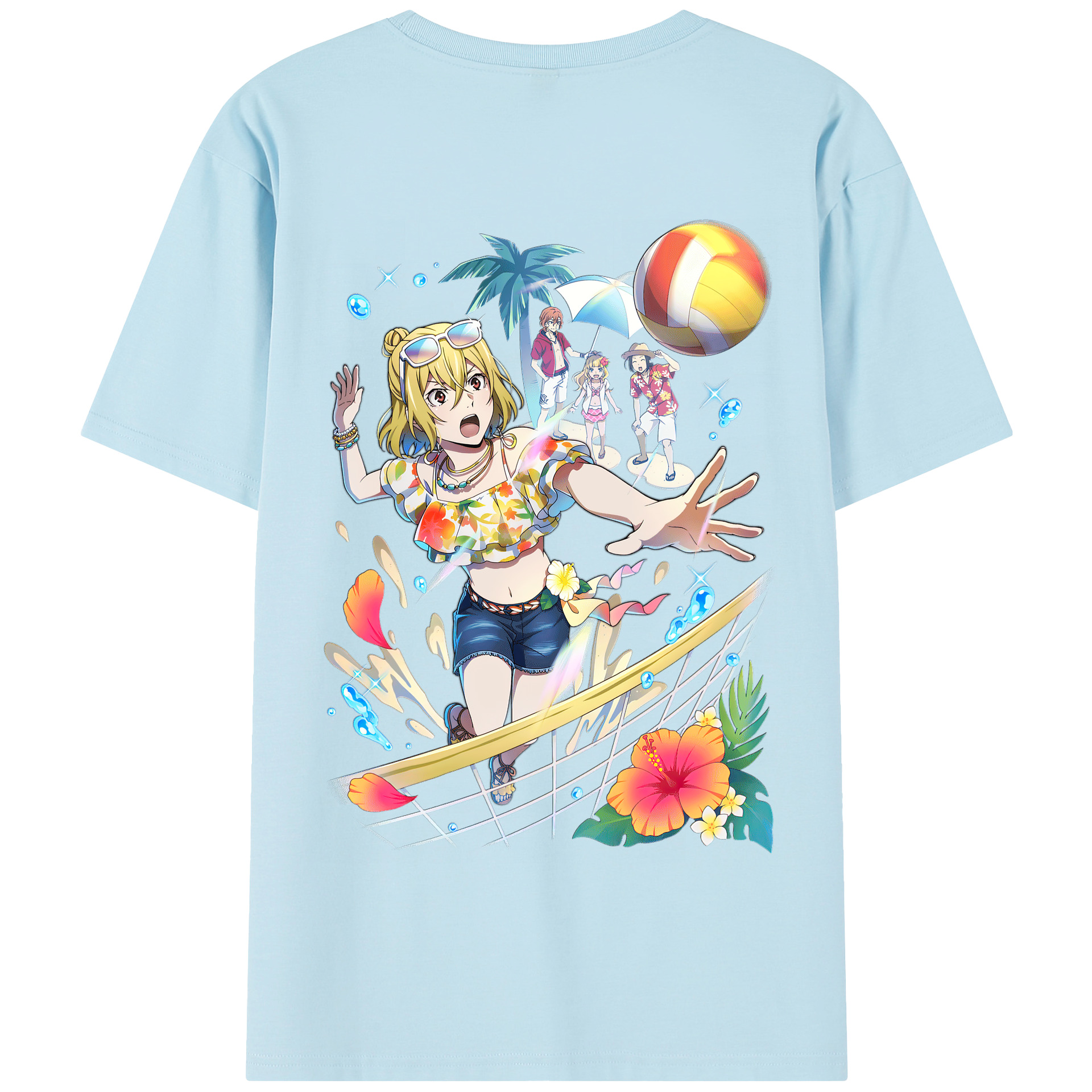 （画像用） 文豪ストレイドッグス Bungo Stray Dogs 綿100％半袖Tシャツ（背面プリント）